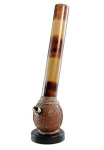 BONG IN COCCO E BAMBÙ H 36,5 CM