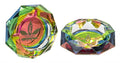POSACENERE VETRO LEAF DIAMOND