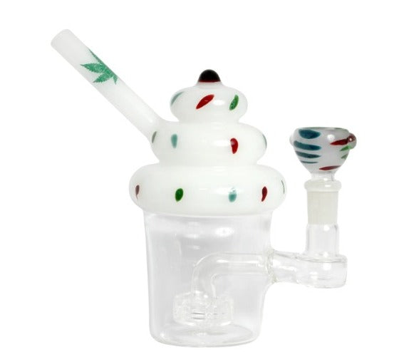 Cupcake Glass Bong – 18cm