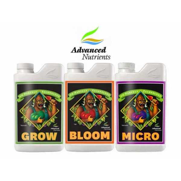 Advanced Nutrients Ph Perfect Pack: Kit Grow Micro e Bloom per Tutte le Fasi della Pianta