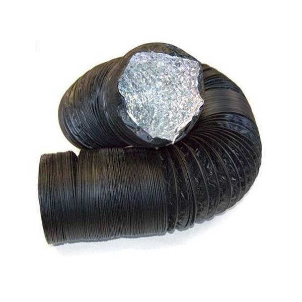 Condotta Aerazione Flessibile Combi PVC Nero 5 m