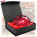 POSACENERE VETRO RAW RUBY